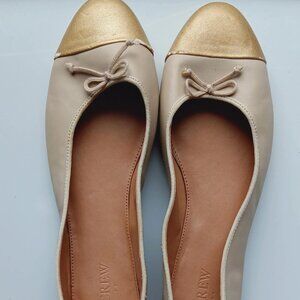 "J-Crew" Beige ballet shoes